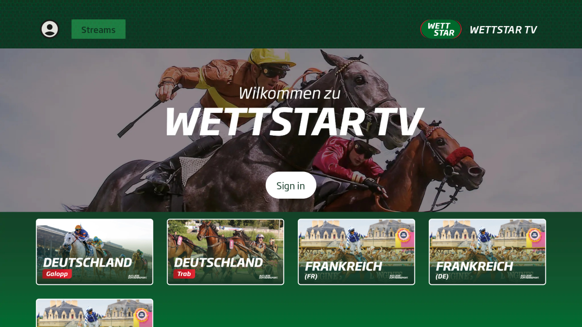 Livestream-Abo Galopp + Trab Deutschland